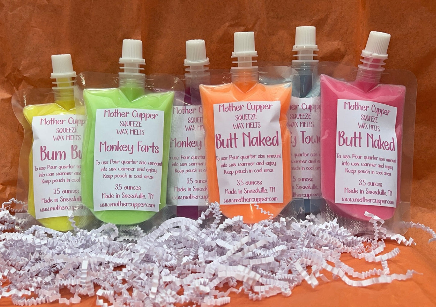 Squeeze wax melts